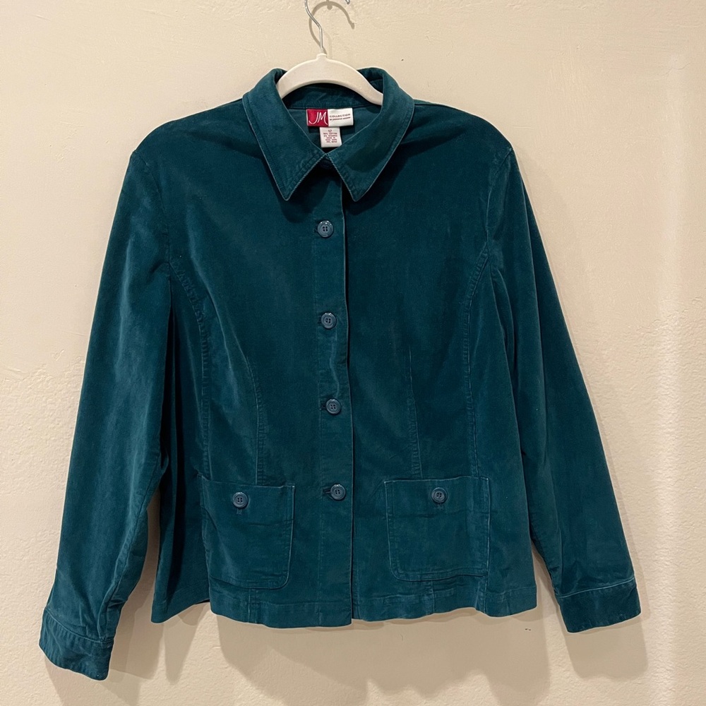 Vintage Jennifer Moore Teal Utility Jacket